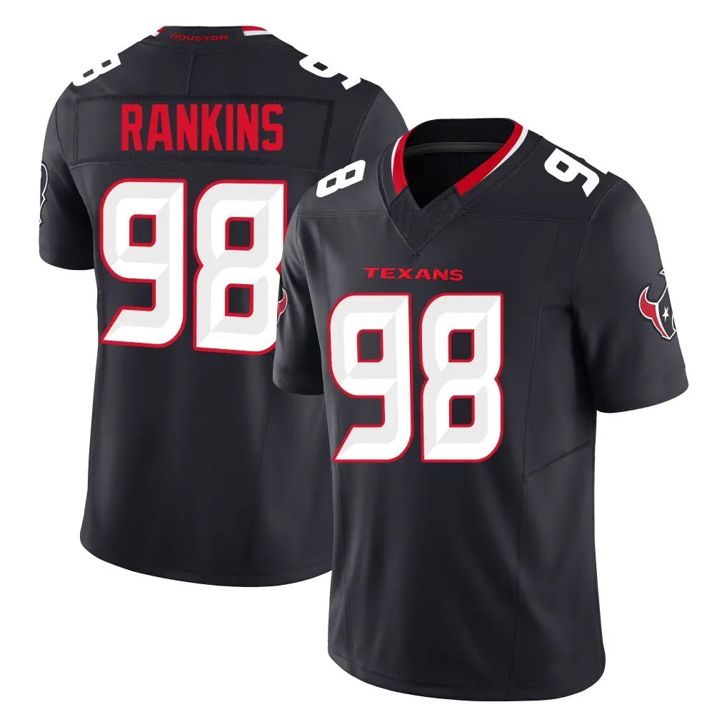 BIPIHUC H.Texans #98 Sheldon Rankins Player Navy Limited Alternate Vapor F.U.S.E. Home Game Stitched Jerseys