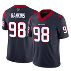 BIPIHUC H.Texans #98 Sheldon Rankins Player Navy Limited Vapor F.U.S.E. Home Game Stitched Jerseys