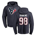 BIPIHUC H.Texans #98 Sheldon Rankins Player Navy Pro Line Pullover Hoodie Limited Game Stitched Jerseys
