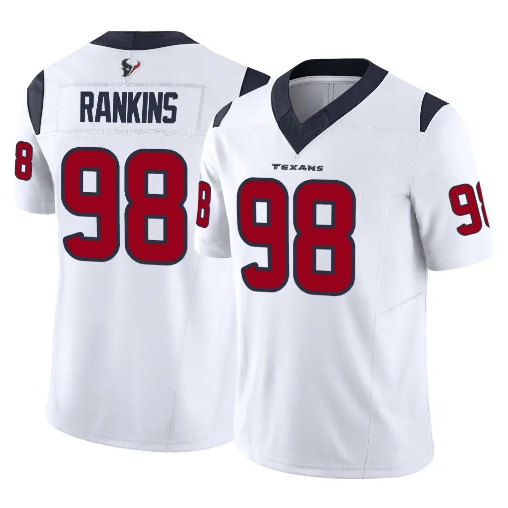 BIPIHUC H.Texans #98 Sheldon Rankins Player White Limited Vapor F.U.S.E. Home Game Stitched Jerseys