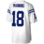 BIPIHUC IN.Colts #18 Peyton Manning Mitchell & Ness White Legacy Replica Jersey