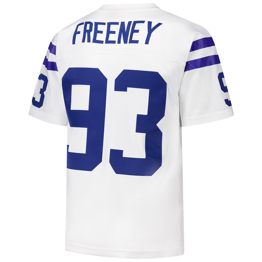 BIPIHUC IN.Colts #93 Dwight Freeney Mitchell & Ness White 2006 Legacy Replica Stitched Puhic Jersey