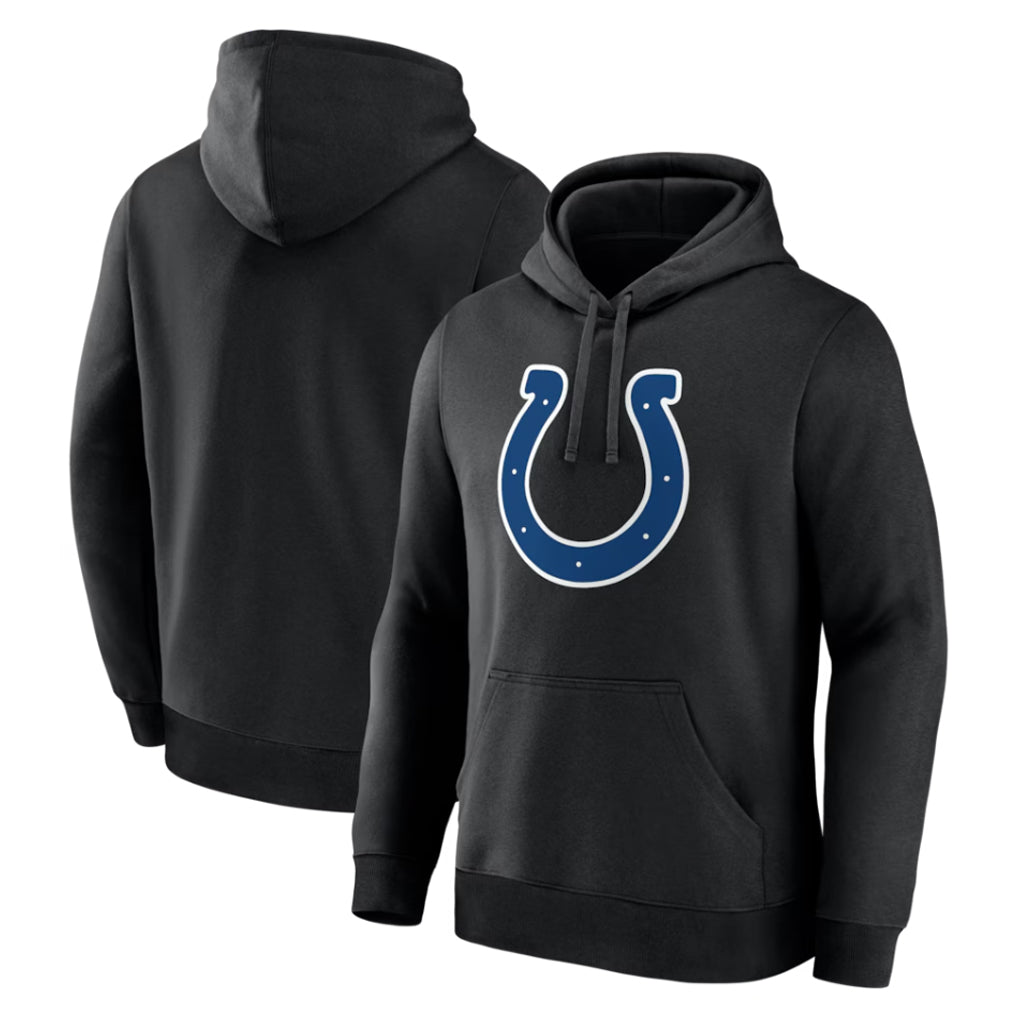 BIPIHUC IN.Colts Black Logo Pullover Hoodie Limited Blank Player Stitched Jerseys