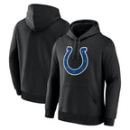 BIPIHUC IN.Colts Black Logo Pullover Hoodie Limited Blank Player Stitched Jerseys