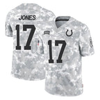 BIPIHUC IN.Colts #17 Daniel Jones Player Arctic Camo Salute To Service Limited Game Stitched Jerseys