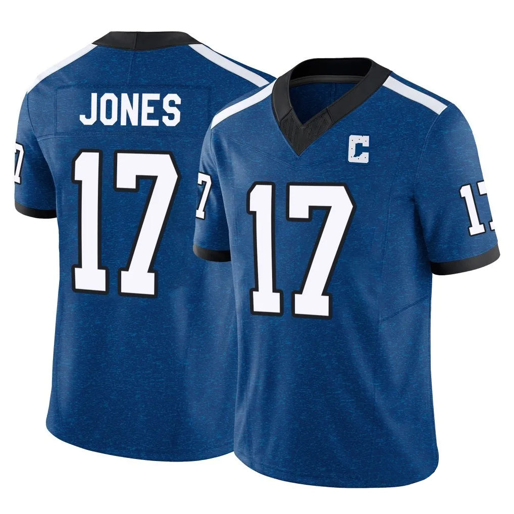BIPIHUC IN.Colts #17 Daniel Jones Player Royal Vapor F.U.S.E. Limited Stitched Jerseys