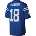 BIPIHUC IN.Colts #18 Peyton Manning Mitchell & Ness Royal Big & Tall Retired Player Replica Stitched Jerseys