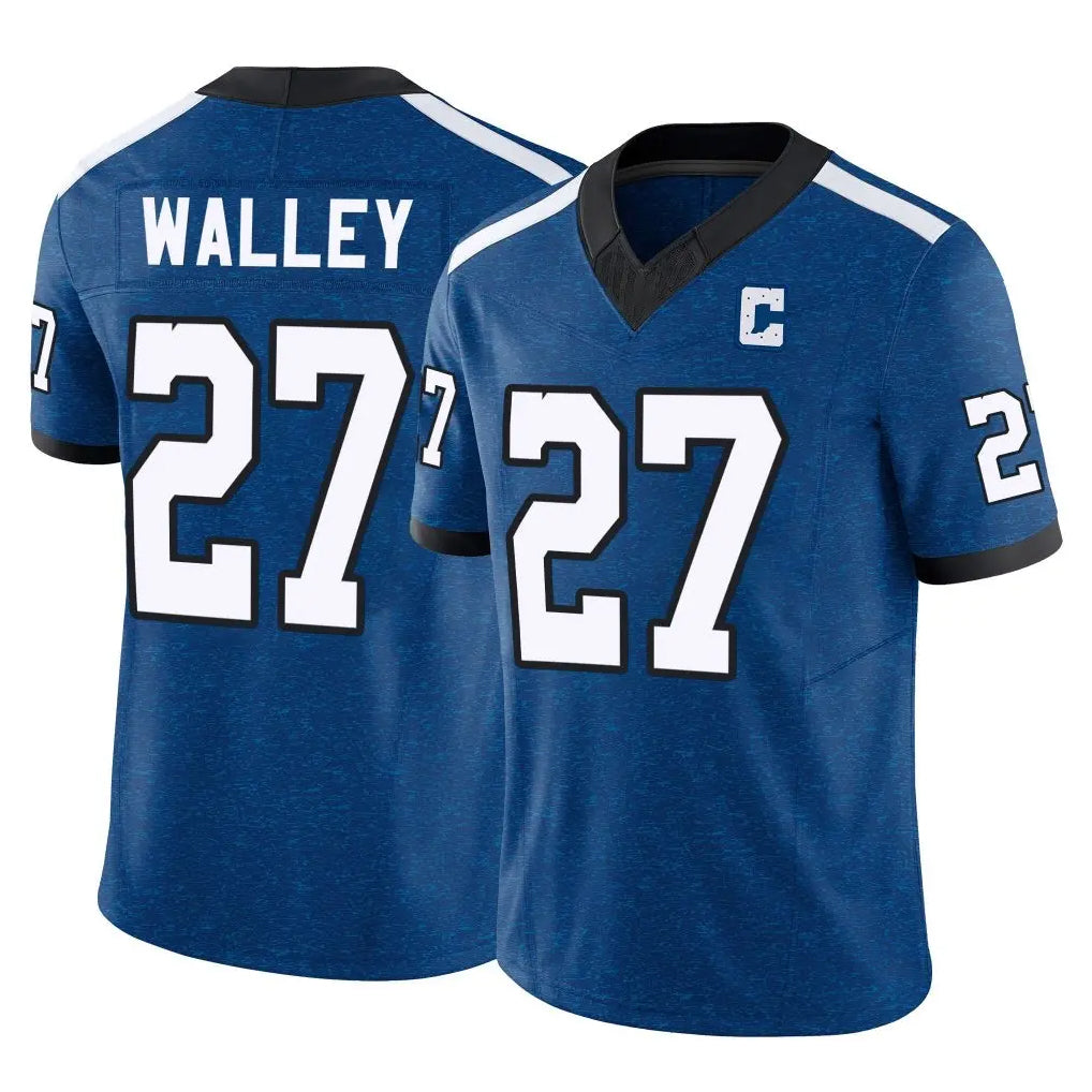 BIPIHUC IN.Colts #27 Justin Walley Player Royal Limited Indiana Nights Alternate Vapor F.U.S.E. Home Game Stitched Jerseys