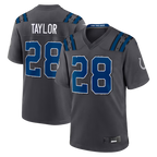 BIPIHUC IN.Colts #28 Jonathan Taylor Anthracite 2026 Rivalries Collection Game Stitched Jerseys