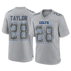 BIPIHUC IN.Colts #28 Jonathan Taylor Player Gray Atmosphere Fashion Home Game Stitched Jerseys