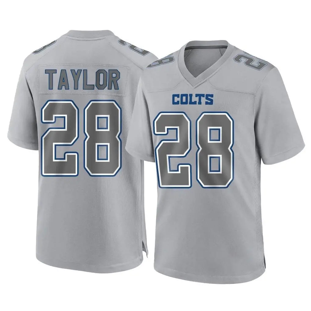 BIPIHUC IN.Colts #28 Jonathan Taylor Player Gray Atmosphere Fashion Home Game Stitched Jerseys