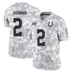 BIPIHUC IN.Colts #2 Josh Downs Player Arctic Camo Salute To Service Limited Game Stitched Jerseys