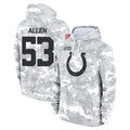 BIPIHUC IN.Colts #53 CJ Allen Player Arctic Camo Salute to Service Hoodies Limited Game Stitched Jerseys