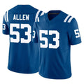 BIPIHUC IN.Colts #53 CJ Allen Player Royal Limited Vapor F.U.S.E. Home Game Stitched Jerseys