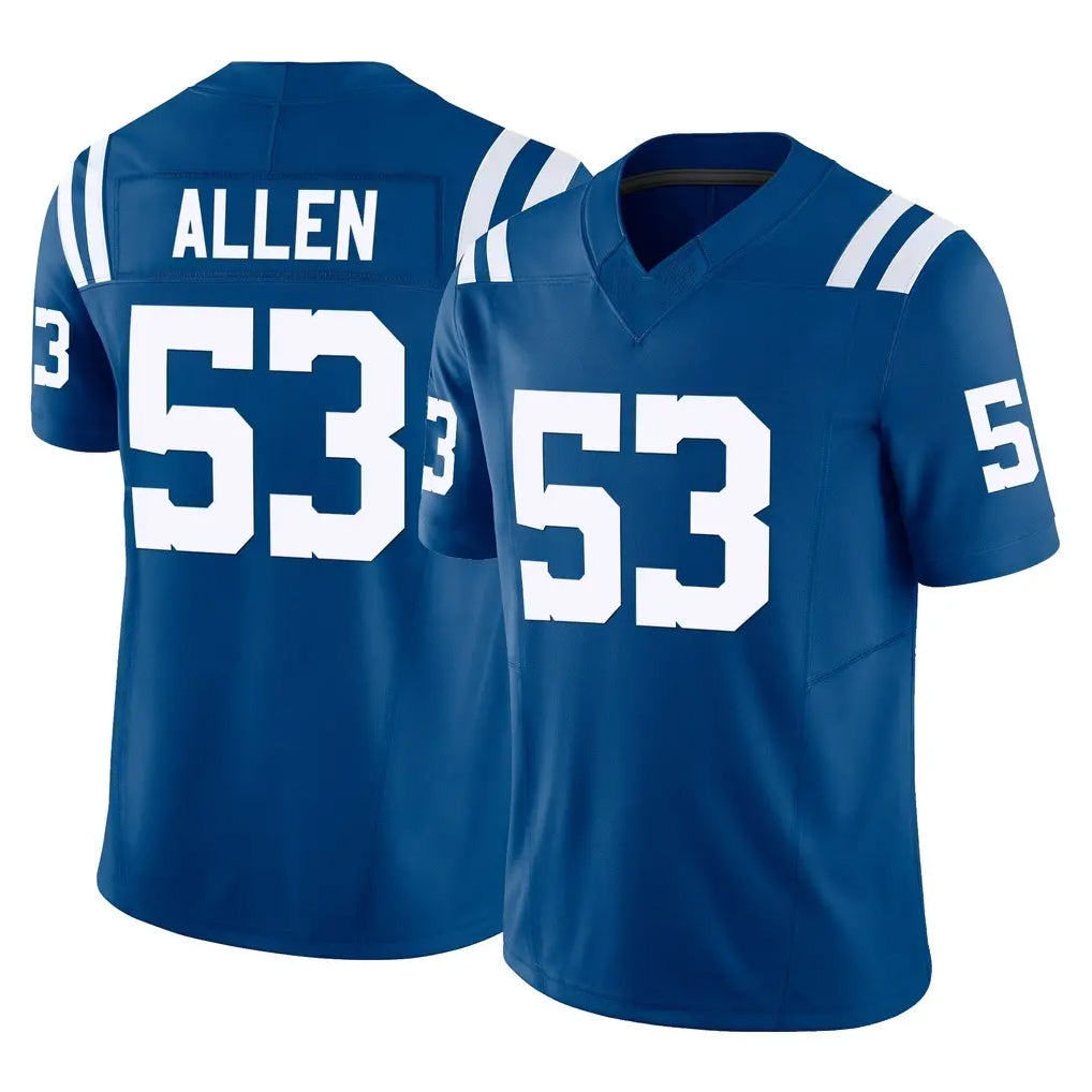 BIPIHUC IN.Colts #53 CJ Allen Player Royal Limited Vapor F.U.S.E. Home Game Stitched Jerseys