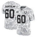 BIPIHUC IN.Colts #60 Tanor Bortolini Player Arctic Camo Salute To Service Limited Game Stitched Jerseys