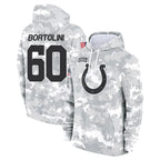 BIPIHUC IN.Colts #60 Tanor Bortolini Player Arctic Camo Salute to Service Hoodies Limited Game Stitched Jerseys
