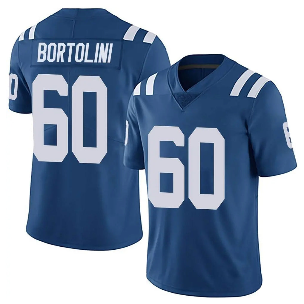 BIPIHUC IN.Colts #60 Tanor Bortolini Player Royal Limited Vapor Untouchable Home Game Stitched Jerseys