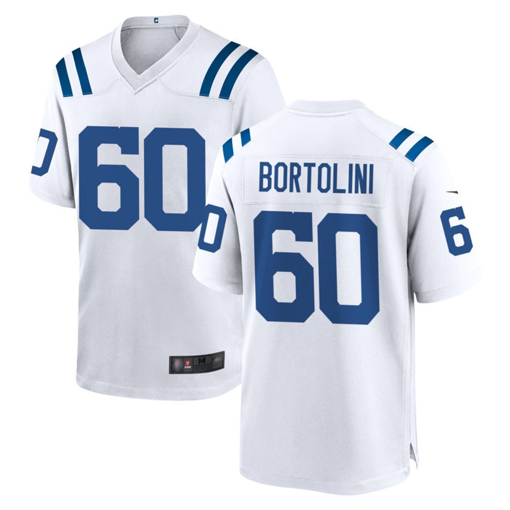 BIPIHUC IN.Colts #60 Tanor Bortolini Player White Home Game Stitched Jerseys