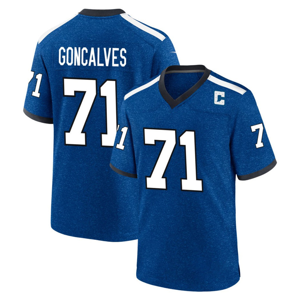 BIPIHUC IN.Colts #71 Matt Goncalves Player Royal Alternate Indiana Nights Home Game Stitched Jerseys