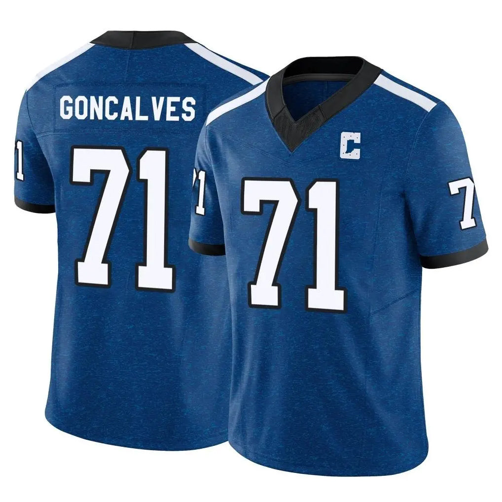 BIPIHUC IN.Colts #71 Matt Goncalves Player Royal Limited Indiana Nights Alternate Vapor F.U.S.E. Home Game Stitched Jerseys