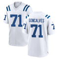 BIPIHUC IN.Colts #71 Matt Goncalves Player White Home Game Stitched Jerseys