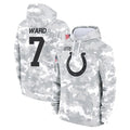 BIPIHUC IN.Colts #7 Charvarius Ward Sr. Player Arctic Camo Salute to Service Hoodies Limited Game Stitched Jerseys