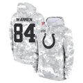 BIPIHUC IN.Colts #84 Tyler Warren Player Arctic Camo Salute to Service Hoodies Limited Game Stitched Jerseys