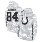 BIPIHUC IN.Colts #84 Tyler Warren Player Arctic Camo Salute to Service Hoodies Limited Game Stitched Jerseys