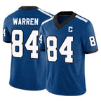 BIPIHUC IN.Colts #84 Tyler Warren Player Royal Limited Indiana Nights Alternate Vapor F.U.S.E. Home Game Stitched Jerseys