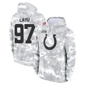 BIPIHUC IN.Colts #97 Laiatu Latu Player Arctic Camo Salute to Service Hoodies Limited Game Stitched Jerseys