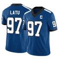 BIPIHUC IN.Colts #97 Laiatu Latu Player Royal Limited Indiana Nights Alternate Vapor F.U.S.E. Home Game Stitched Jerseys