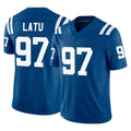 BIPIHUC IN.Colts #97 Laiatu Latu Player Royal Limited Vapor F.U.S.E. Home Game Stitched Jerseys
