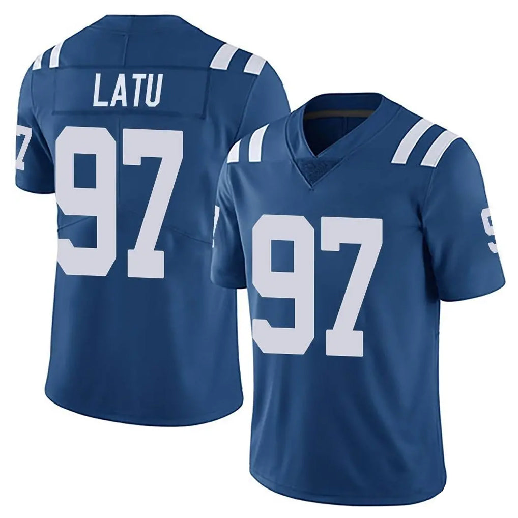 BIPIHUC IN.Colts #97 Laiatu Latu Player Royal Limited Vapor Untouchable Home Game Stitched Jerseys