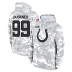 BIPIHUC IN.Colts #99 DeForest Buckner Player Arctic Camo Salute to Service Hoodies Limited Game Stitched Jerseys