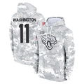BIPIHUC J.Jaguars #11 Parker Washington Player Arctic Camo Salute to Service Hoodies Limited Game Stitched Jerseys