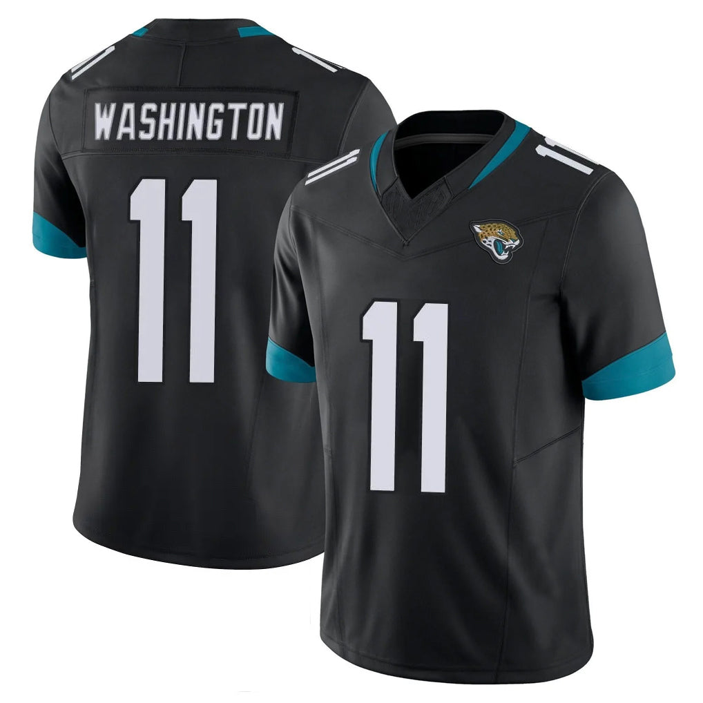 BIPIHUC J.Jaguars #11 Parker Washington Player Black Vapor F.U.S.E. Limited Home Game Stitched Jerseys