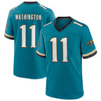 BIPIHUC J.Jaguars #11 Parker Washington Player Teal Prowler Throwback Stitched Jerseys