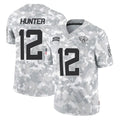 BIPIHUC J.Jaguars #12 Travis Hunter Player Arctic Camo Salute To Service Limited Game Stitched Jerseys