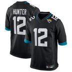 BIPIHUC J.Jaguars #12 Travis Hunter Player Black Replica Game Stitched Jerseys