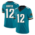 BIPIHUC J.Jaguars #12 Travis Hunter Player Teal Prowler Throwback Vapor F.U.S.E. Limited Home Game Stitched Jerseys