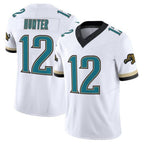 BIPIHUC J.Jaguars #12 Travis Hunter Player White Vapor F.U.S.E. Limited Stitched Jerseys