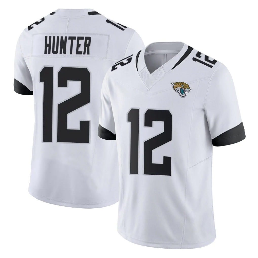 BIPIHUC J.Jaguars #12 Travis Hunter Player White Vapor F.U.S.E. Limited Home Game Stitched Jerseys