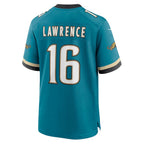 BIPIHUC J.Jaguars #16 Trevor Lawrence Teal Prowler Throwback Player Game Stitched Jerseys