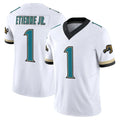BIPIHUC J.Jaguars #1 Montaric Brown Player White Prowler Throwback Vapor F.U.S.E. Limited Home Game Stitched Jerseys