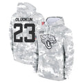 BIPIHUC J.Jaguars #23 Foyesade Oluokun Player Arctic Camo Salute to Service Hoodies Limited Game Stitched Jerseys