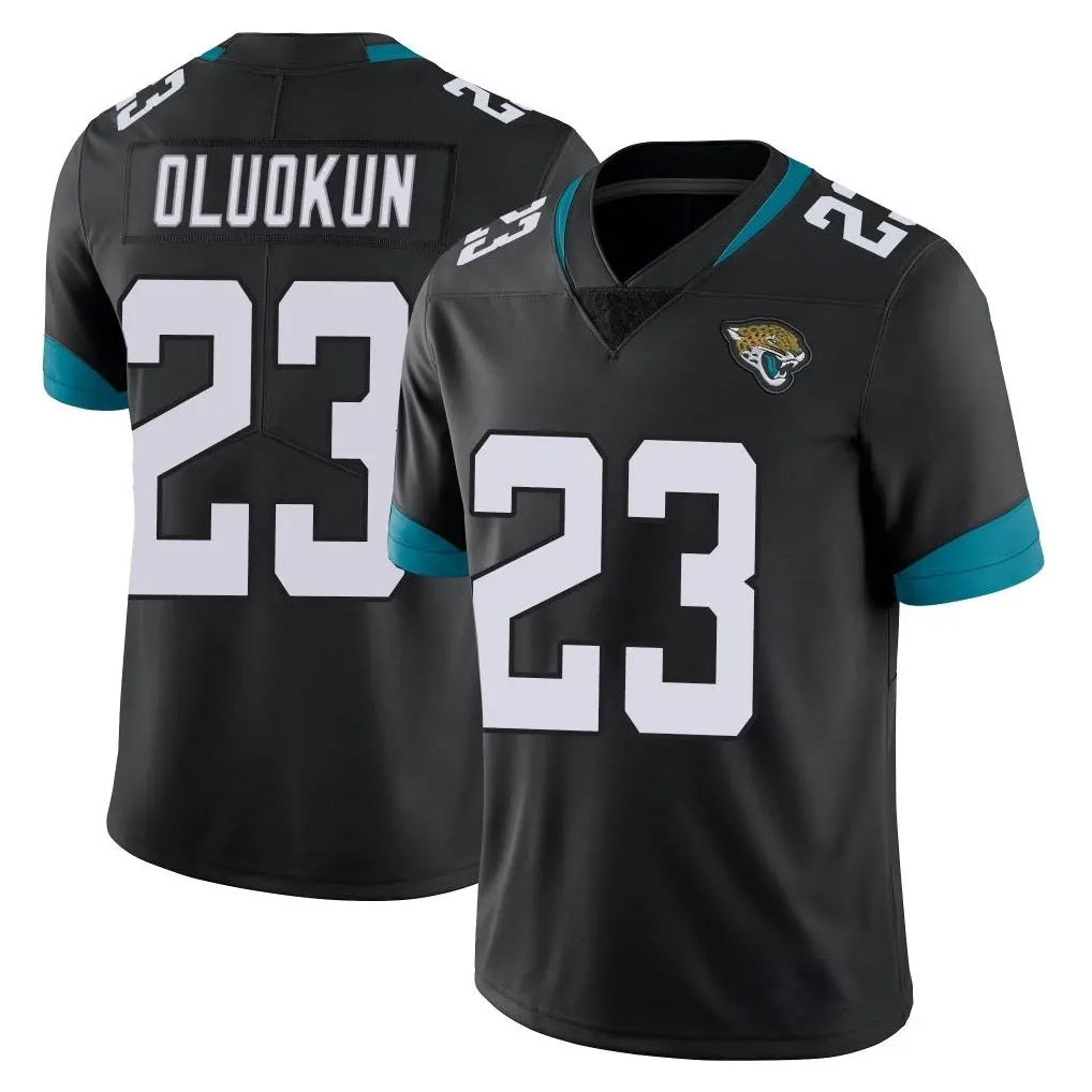BIPIHUC J.Jaguars #23 Foyesade Oluokun Player Black Vapor Untouchable Limited Home Game Stitched Jerseys