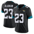BIPIHUC J.Jaguars #23 Foyesade Oluokun Player Black Vapor Untouchable Limited Home Game Stitched Jerseys