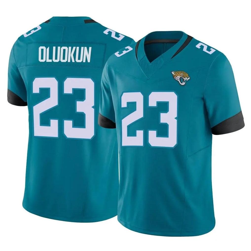 BIPIHUC J.Jaguars #23 Foyesade Oluokun Player Teal Vapor F.U.S.E. Limited Home Game Stitched Jerseys