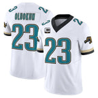 BIPIHUC J.Jaguars #23 Foyesade Oluokun Player White Prowler Throwback Vapor F.U.S.E. Limited Home Game Stitched Jerseys
